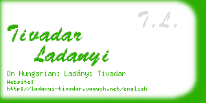 tivadar ladanyi business card